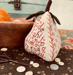 ANNIE BEEZ Folk Art "Anjou Pears" Counted Cross Stitch Pattern, Chart, Needlework, Pattern Only