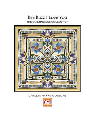 CAROLYN MANNING DESIGNS "Bee Buzz I Love You" Counted Cross Stitch Pattern, Chart, Floral, Pattern Only