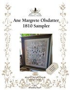 THE WISHING THORN "Ane Margrete Olsdatter"  Counted Cross Stitch Pattern  1810 Sampler, Cleveland Museum Sampler, Chart, Pattern Only
