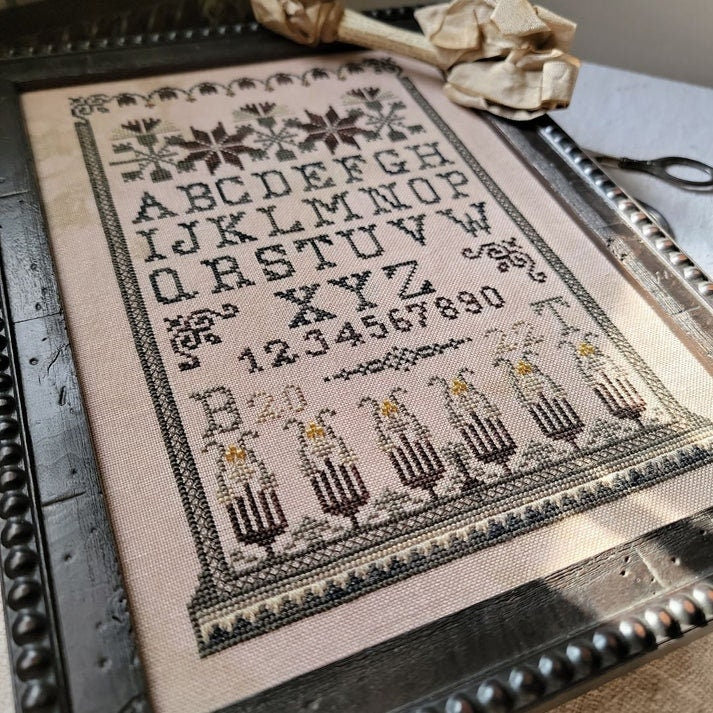 THE WISHING THORN "Night Thistle Sampler"  Counted Cross Stitch Pattern  Sampler, Chart, Pattern Only