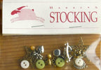 SHEPHERD'S BUSH PRINTWORKS "Harry's Stocking" Cross Stitch Pattern and Charm Pack Included, Christmas, Santa, Sampler, Pattern Only