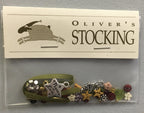 SHEPHERD'S BUSH PRINTWORKS "Oliver's Stocking" Cross Stitch Pattern and Charm Pack Included, Christmas, Santa, Sampler, Pattern Only