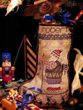 SHEPHERD'S BUSH PRINTWORKS "Robert's Stocking" Cross Stitch Pattern, Christmas, Santa, Sampler, Pattern Only