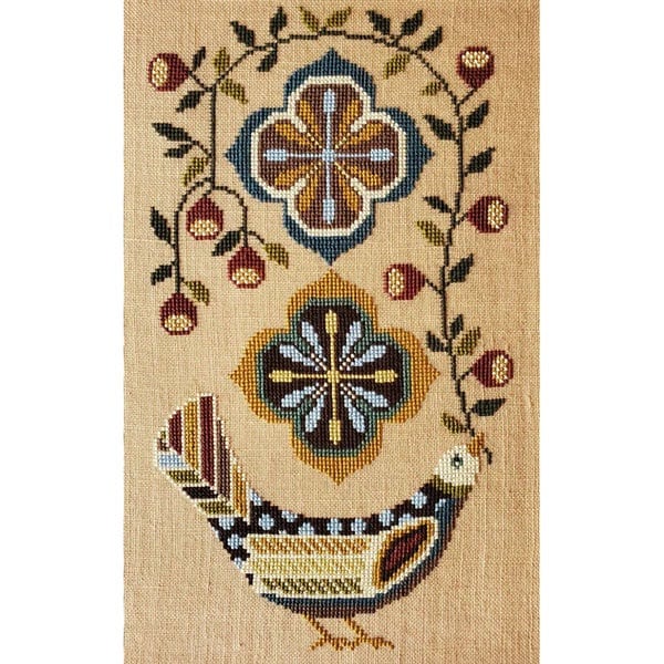 THE ARTSY HOUSEWIFE "Pretty Bird" Counted Cross Stitch Pattern, Chart, Pattern Only