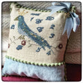 THE ELEGANT THREAD "Royal Blue Bird" Counted Cross Stitch Pattern, Chart, Pattern Only