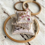 STACY NASH PRIMITIVES "A Walk Through The Garden ~ Pinkeep Stack" Counted Cross Stitch Pattern, Chart, Pattern Only