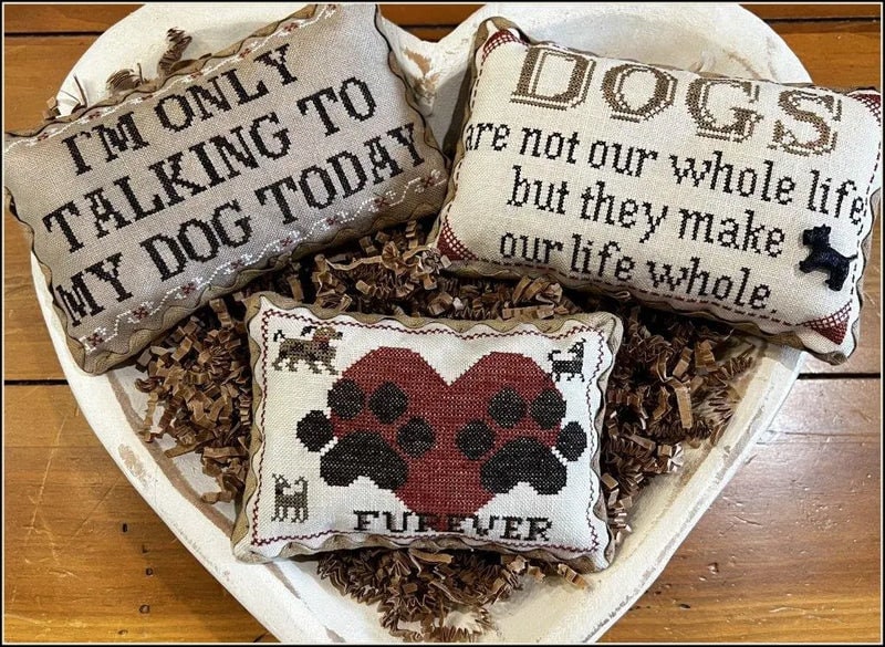 THE SCARLETT HOUSE "Canine Quotes" Counted Cross Stitch Pattern, Sampler, Needlework Marketplace 2023 Release, Pattern Only