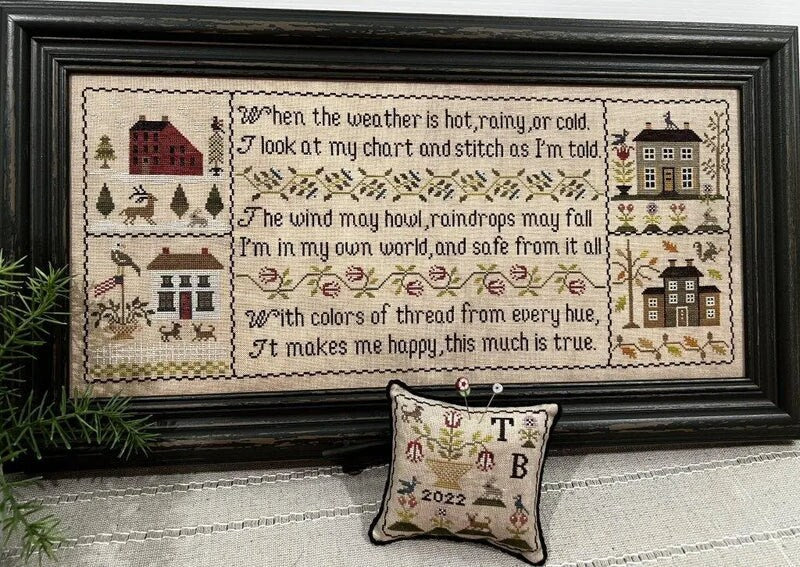 THE SCARLETT HOUSE "A Sampler for All Seasons" Counted Cross Stitch Pattern, Sampler, Needlework Marketplace 2023 Release, Pattern Only