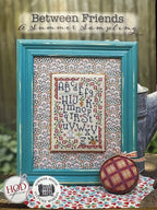 HANDS ON DESIGN "Between Friends - A Summer Sampling"  Cross Stitch Patterns  8 Projects  Summer House Stitch Workes  Book