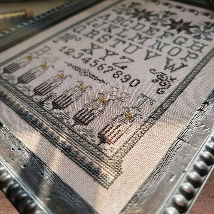 THE WISHING THORN "Night Thistle Sampler"  Counted Cross Stitch Pattern  Sampler, Chart, Pattern Only