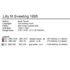 THE WISHING THORN "Lily M. Sweeting 1895 ~ Board School Sampler"  Counted Cross Stitch Pattern  Sampler, Chart, Pattern Only