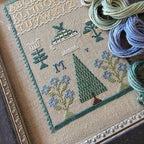 THE WISHING THORN "Mysterious M Sampler 1800s"  Counted Cross Stitch Pattern  Sampler, Chart, Pattern Only