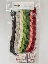 CHERRY HILL STITCHERY "Freshly Picked"  Counted Cross Stitch Pattern with Dinky Dyes Silk Pack Included  Pattern & Silks Only
