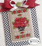 CHERRY HILL STITCHERY "Market Bouquet"  Counted Cross Stitch Pattern with Dinky Dyes Silk Pack Included  Pattern & Silks Only