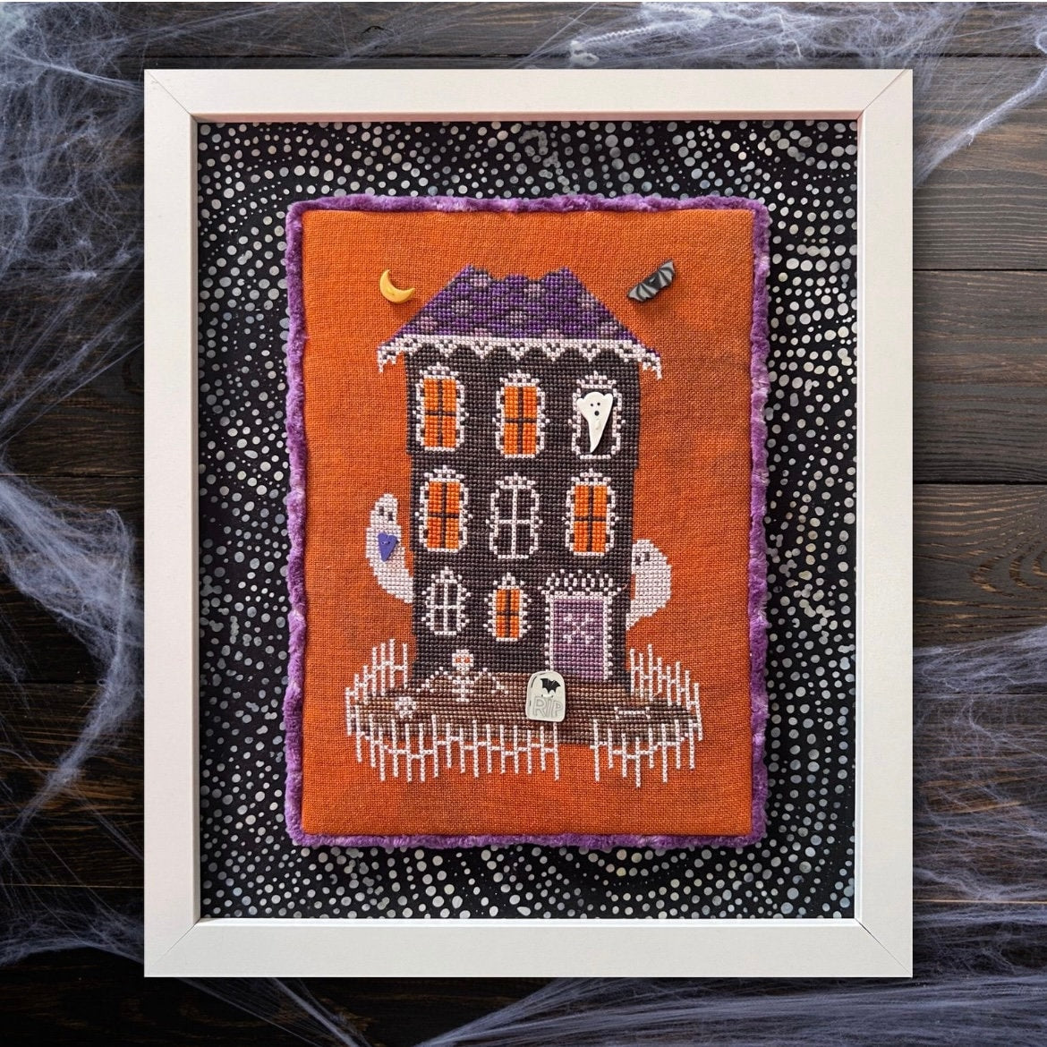 DIRTY ANNIE'S "Room With A View" Counted Cross Stitch Pattern, Chart, Fall, Halloween, Pattern Only