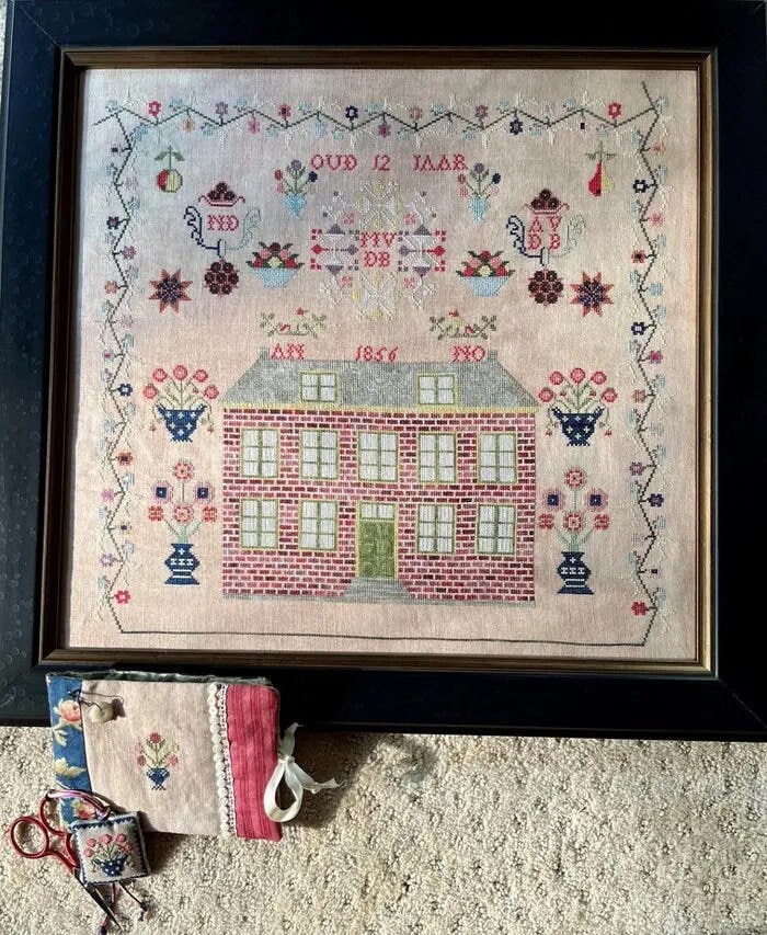 Running with Needles & Scissors "My Father's House"  Counted Cross Stitch Pattern  Sampler  Needlework Marketplace 2023