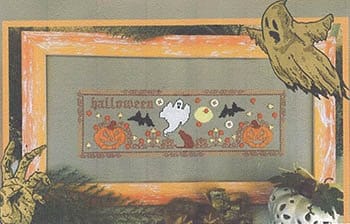 STITCHES AND STYLE "Halloween Night" Counted Cross Stitch, by M. Paoletti, Autumn, Fall, Halloween, Pattern Only