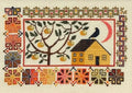 THE ARTSY HOUSEWIFE "Golden Delicious" Counted Cross Stitch Pattern, Chart, Fall, Autumn, Apples, Pattern Only