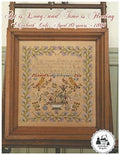 1897 Schoolhouse Samplers "Art is Long, and Time is Fleeting" Counted Cross Stitch Pattern, Elizabeth Cole, Aged 10 Years 1869, Pattern Only