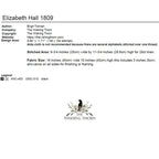 THE WISHING THORN "Elizabeth Hall 1809 ~ Weston School Sampler"  Counted Cross Stitch Pattern  Quaker Sampler, Chart, Pattern Only