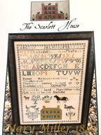 THE SCARLETT HOUSE "Mary Miller 1842" Counted Cross Stitch Pattern, Reproduction Sampler, Chart, Pattern Only