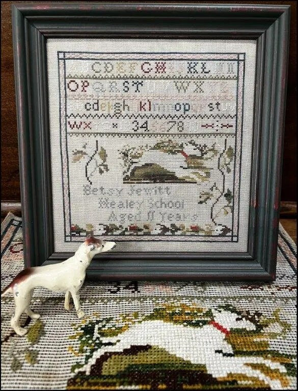 THE SCARLETT HOUSE "Betsy Jewitt" Counted Cross Stitch Pattern, Sampler, Needlework Marketplace 2023 Release, Pattern Only