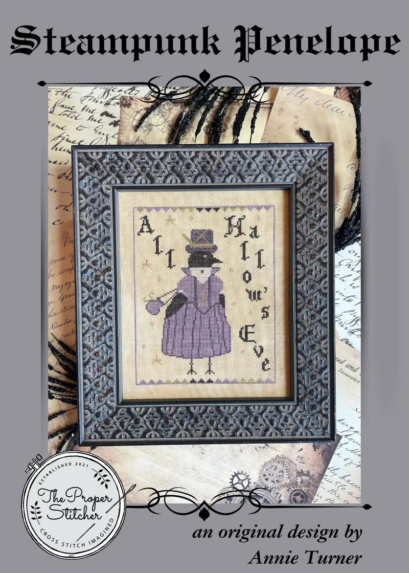 THE PROPER STITCHER "Steampunk Penelope" Counted Cross Stitch Pattern, Chart, Needlework Marketplace 2023, Pattern Only