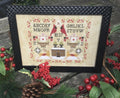 TWIN PEAK PRIMITIVES "Cardinal Sampler" Counted Cross Stitch Pattern, Sampler, Winter Themed, Needlework Marketplace 2023, Pattern Only