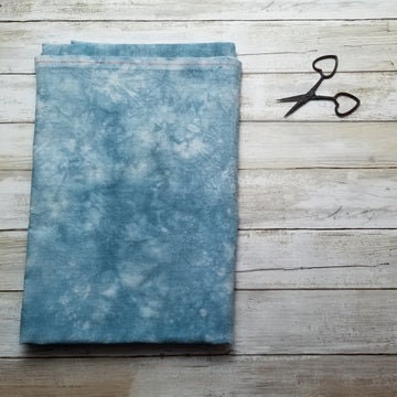 PUSHER'S CERULEAN ~ 40 ct. Newcastle Linen by Lapin Loops ~ Hand Dyed ~ 40 count ~ Cross Stitch & Embroidery Fabric