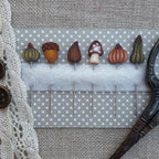 PUNTINI PUNTINI "Fall Trio 2023" Plus 6-Handmade Pins Included, Counted Cross Stitch, Fall, Needlework Marketplace 2023 Release