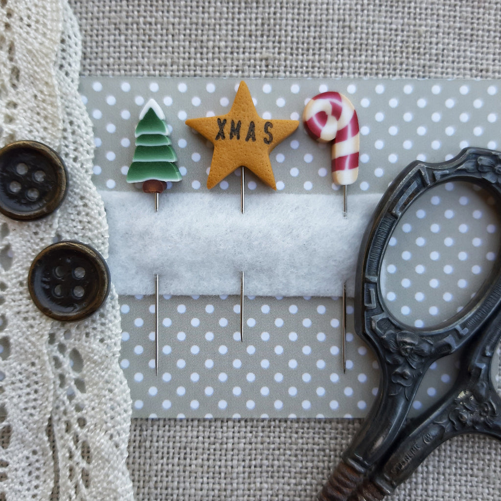 PUNTINI PUNTINI "Sparkle and Shine" Plus 3-Handmade Pins Included, Counted Cross Stitch, Christmas, Needlework Marketplace 2023 Release