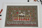 QUAINT ROSE NEEDLEARTS "Reindeer Stables" Counted Cross Stitch Pattern, Reproduction Sampler, Chart, Pattern Only