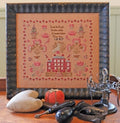 1897 Schoolhouse Samplers "A Tender Father 1847" Counted Cross Stitch Pattern, Chart, Sampler, Pattern Only