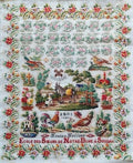 Reflets de Soie ~ Louise Lallier 1901 ~ Counted Cross Stitch Pattern, Chart, Antique French Sampler Reproduction, Pattern Only