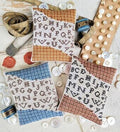 HELLO from Liz Matthews "HOMESPUN HEARTS" Counted Cross Stitch Pattern, Chart, Pattern Only