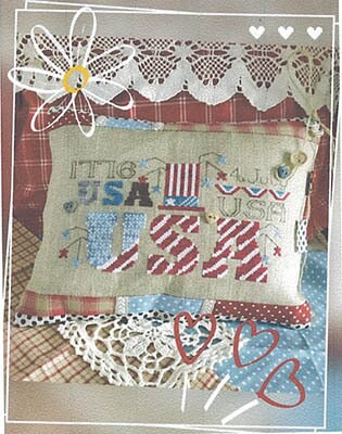 STITCHES And STYLE "USA" Counted Cross Stitch, by M. Paoletti, Patriotic, 4th of July, Pattern Only