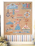 La Vacanza Dei Miei Sogni by Cuore E Batticuore Counted Cross Stitch Pattern/Chart, Summer, Sailboat, Sea, Beach, Pattern Only