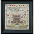 The SCARLETT HOUSE "Sarah Elizabeth Brooke 1842"  Counted Cross Stitch Pattern  Sampler, Pattern Only
