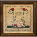 Hands Across the Sea Samplers "Ann Ogden 1843" Counted Cross Stitch Pattern, Reproduction Sampler, Chart, Pattern Only