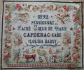 Reflets de Soie ~ Louisa Barney 1892 ~ Counted Cross Stitch Pattern, Chart, Antique French Sampler Reproduction, Pattern Only