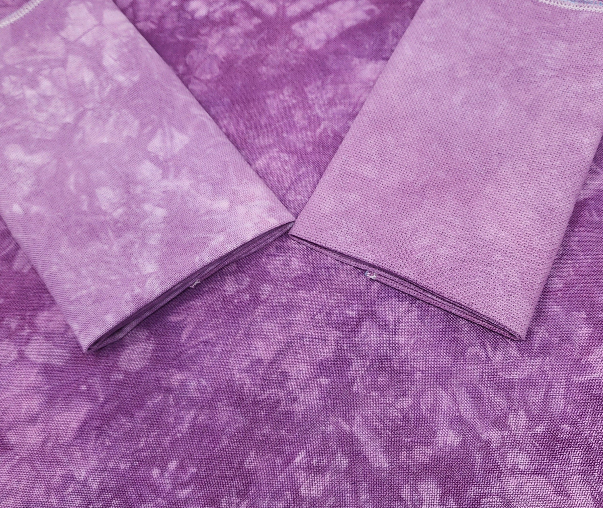 ORCHID ~ 16 ct. Aida by BeStitchMe ~ Hand Dyed Fabrics ~ 16 count