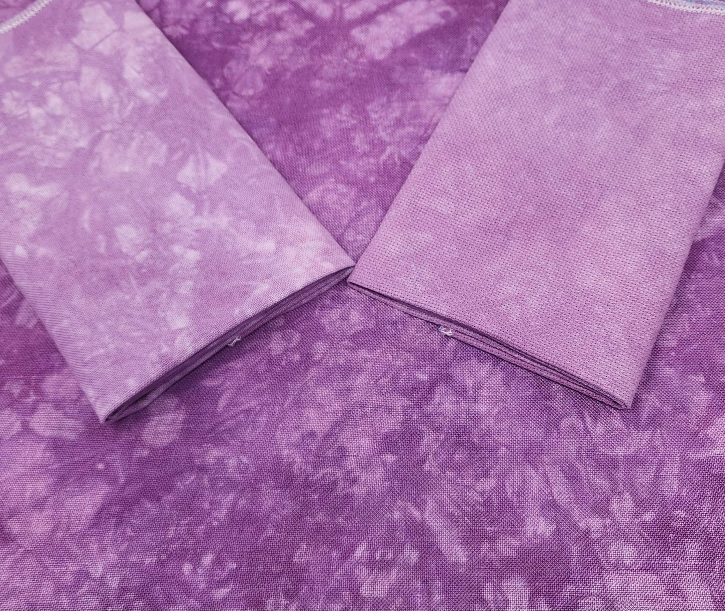 ORCHID ~ 18 ct. Aida by BeStitchMe ~ Hand Dyed Fabrics ~ 18 count