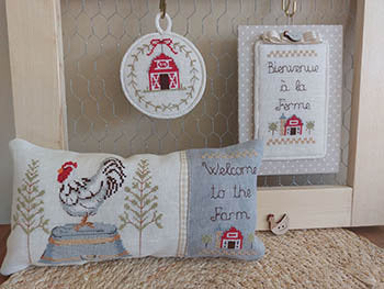 SERENITA DI CAMPAGNA "Welcome To The Farm" Counted Cross Stitch Pattern, Chart, Chickens, Pattern Only