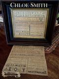 NEEDLEWORK PRESS "Chloe Smith"  Counted Cross Stitch Pattern  Reproduction Sampler, "Seek Wisdom", NeedleWorkPress, Pattern Only