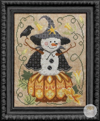 Cottage Garden Samplings "THE WITCH" Cross Stitch Pattern - The Snowman Collector Series #11, Chart, Pattern Only