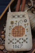 PLUM STREET SAMPLERS "Jack's Candle Pocket"  Counted Cross Stitch Pattern  Pumpkin, Halloween & Fall Decor, Sunflowers, Paper Pattern