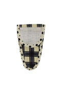 SAJOU Scissor Case Black Checkered - Medium - matt Coated Cotton, Made in France