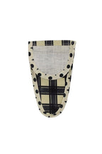 SAJOU Scissor Case Black Checkered - Medium - matt Coated Cotton, Made in France