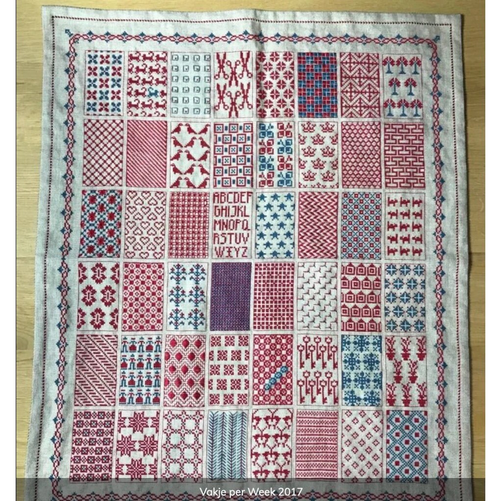 ATELIER SOED IDEE "~ 2017 Vakje per Week Leaflet | Counted Cross Stitch Pattern, Chart, Booklet Only