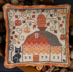 PLUM STREET SAMPLERS "Grim's Haunt"  Counted Cross Stitch Pattern  Pumpkin, Autumn, Halloween Decor, Barn, Black Cat, Paper Pattern